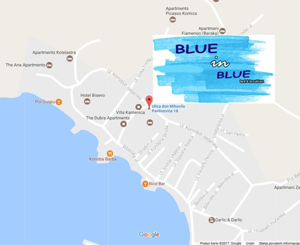 Bed And Breakfast Blue In Blue Komiza Ngoại thất bức ảnh